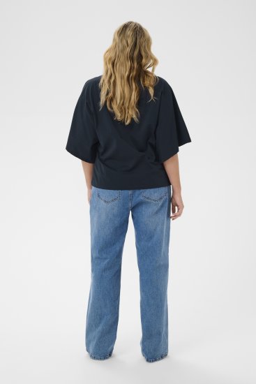 Kaffe Curve Stormi T-Shirt Navy - T-paidat - 