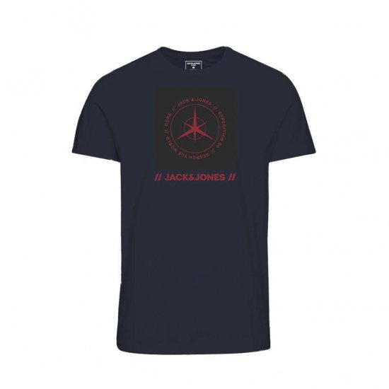 Jack & Jones Conrad T-Shirt Navy - T-paidat - Isot T-paidat 2XL – 14XL