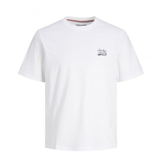 Jack & Jones Trevor T-Shirt White - T-paidat - Isot T-paidat 2XL – 14XL