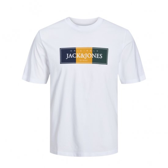 Jack & Jones Codyy T-Shirt White - T-paidat - Isot T-paidat 2XL – 14XL