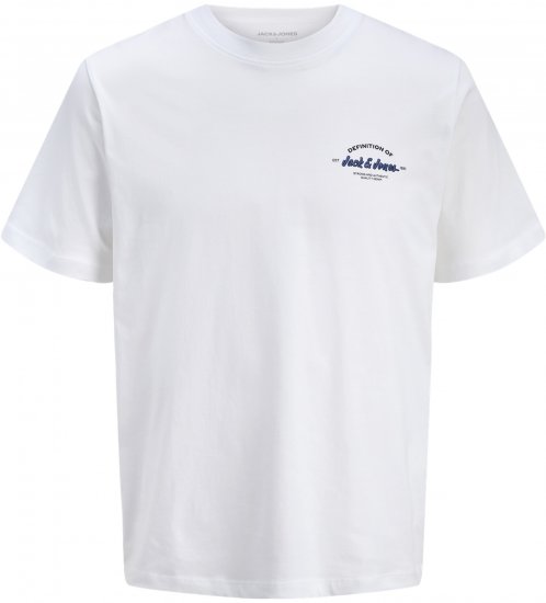 Jack & Jones Brandon T-paita Valkoinen - T-paidat - Isot T-paidat 2XL – 14XL