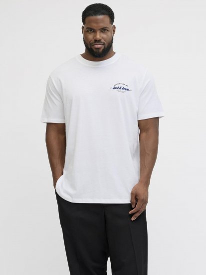 Jack & Jones Brandon T-paita Valkoinen - T-paidat - Isot T-paidat 2XL – 14XL