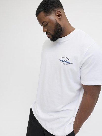 Jack & Jones Brandon T-paita Valkoinen - T-paidat - Isot T-paidat 2XL – 14XL