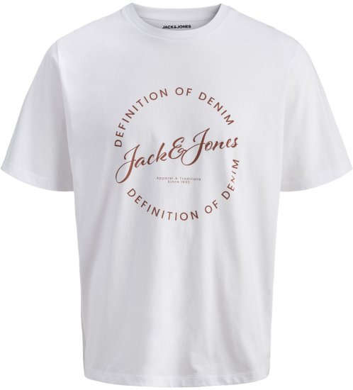 Jack & Jones Grayson T-paita Valkoinen - T-paidat - Isot T-paidat 2XL – 14XL
