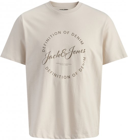 Jack & Jones Grayson T-paita Beige - T-paidat - Isot T-paidat 2XL – 14XL