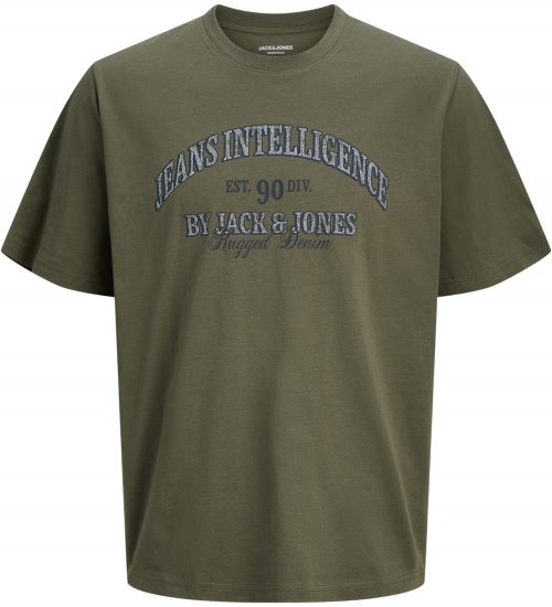 Jack & Jones Edenver T-paita Khaki - T-paidat - Isot T-paidat 2XL – 14XL