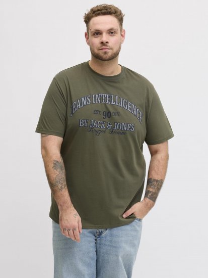 Jack & Jones Edenver T-paita Khaki - T-paidat - Isot T-paidat 2XL – 14XL