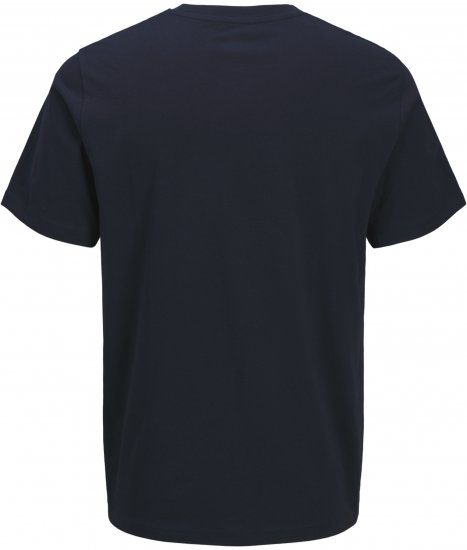 Jack & Jones King Crew Neck T-Shirt Navy - Isojen miesten t-paidat painatuksella - Isojen miesten t-paidat painatuksella