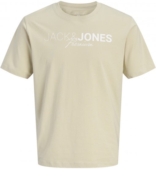 Jack & Jones Blaneo Short Sleeve T-shirt Beige - T-paidat - Isot T-paidat 2XL – 14XL
