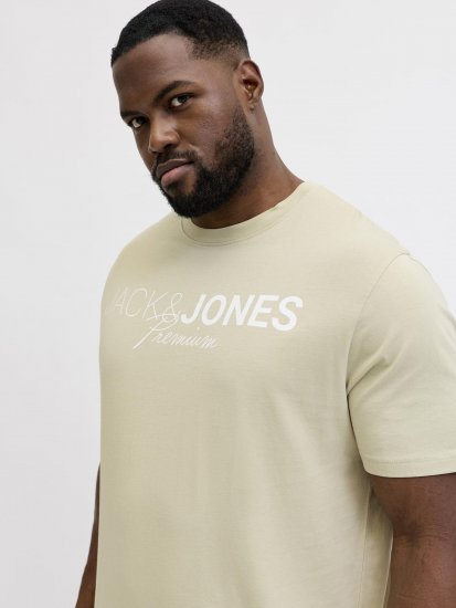 Jack & Jones Blaneo Short Sleeve T-shirt Beige - T-paidat - Isot T-paidat 2XL – 14XL