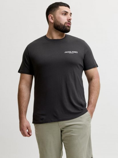 Jack & Jones Oscar T-Shirt Black - Isojen miesten t-paidat painatuksella - Isojen miesten t-paidat painatuksella