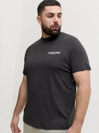 Jack & Jones Oscar T-Shirt Black - Isojen miesten t-paidat painatuksella - Isojen miesten t-paidat painatuksella