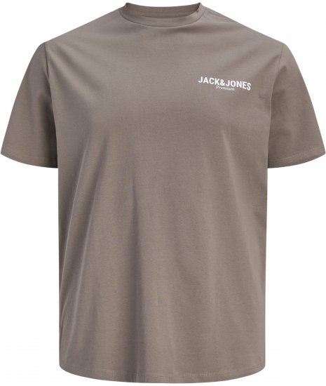 Jack & Jones Oscar T-Shirt Grey - Isojen miesten t-paidat painatuksella - Isojen miesten t-paidat painatuksella