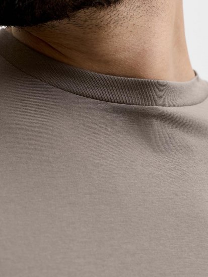 Jack & Jones Oscar T-Shirt Grey - Isojen miesten t-paidat painatuksella - Isojen miesten t-paidat painatuksella