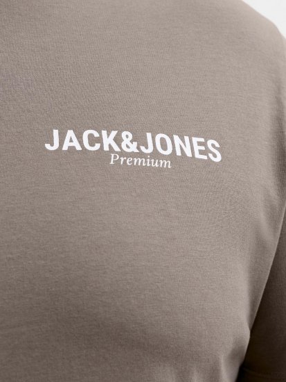 Jack & Jones Oscar T-Shirt Grey - Isojen miesten t-paidat painatuksella - Isojen miesten t-paidat painatuksella