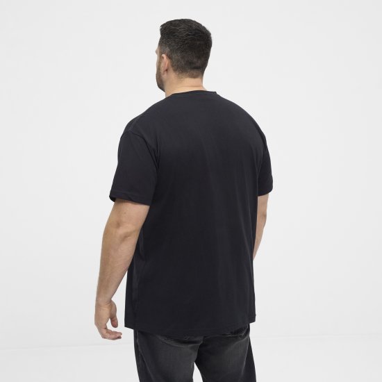 North Latitude 53333 Grid Printed T-Shirt Black - T-paidat - Isot T-paidat 2XL – 14XL