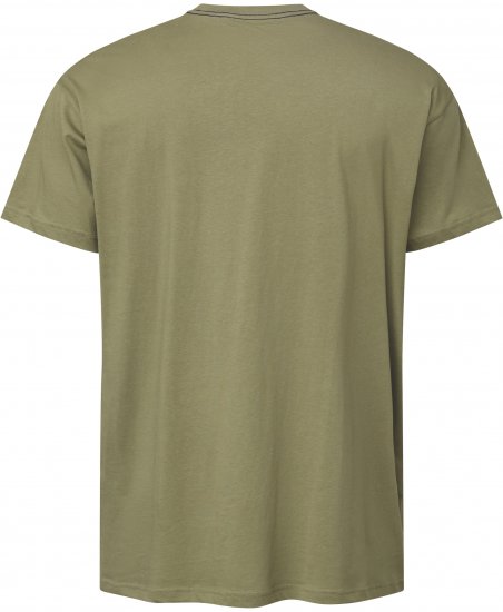 North Latitude 61119 Painettu T-Paita Oliivinvihreä - T-paidat - Isot T-paidat 2XL – 14XL