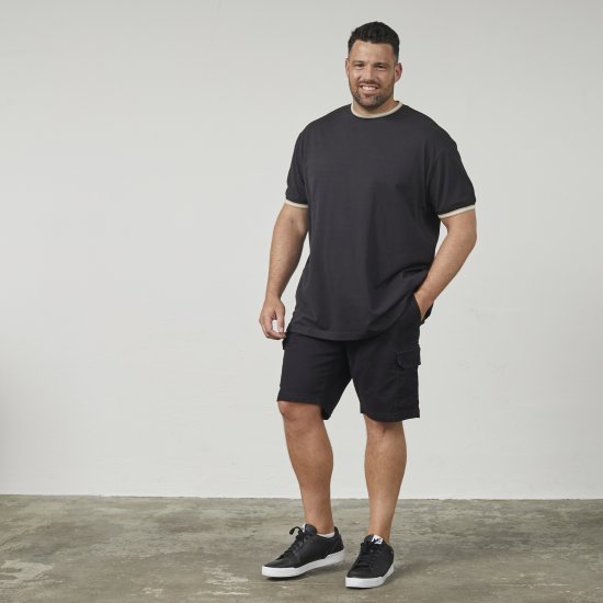 North Latitude 61125 Superflex Pikeepaita Musta - T-paidat - Isot T-paidat 2XL – 14XL