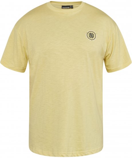 North Latitude 61316 Painettu T-Paita Vaaleankeltainen - T-paidat - Isot T-paidat 2XL – 14XL