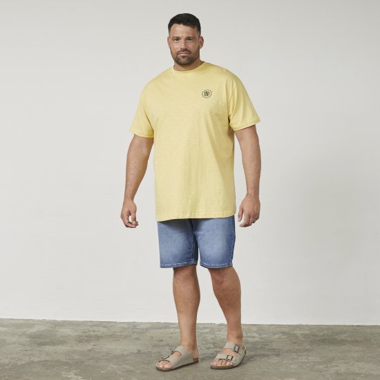 North Latitude 61316 Painettu T-Paita Vaaleankeltainen - T-paidat - Isot T-paidat 2XL – 14XL