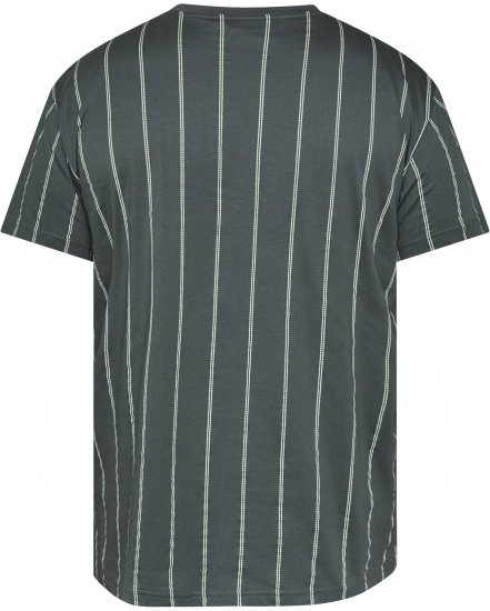 North Latitude 61319 Raidallinen T-Paita Tumma Pölynvihreä - T-paidat - Isot T-paidat 2XL – 14XL