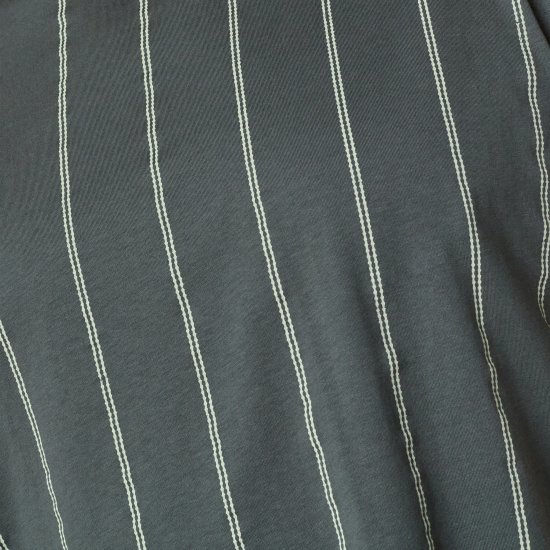 North Latitude 61319 Raidallinen T-Paita Tumma Pölynvihreä - T-paidat - Isot T-paidat 2XL – 14XL