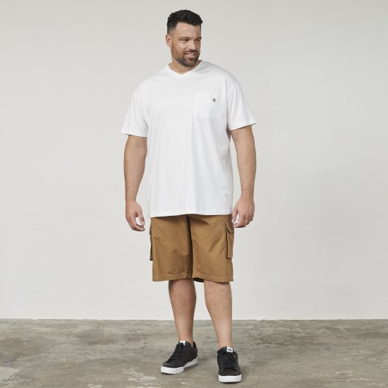 North Latitude 61322 V-aukkoinen T-Paita Valkoinen - T-paidat - Isot T-paidat 2XL – 14XL