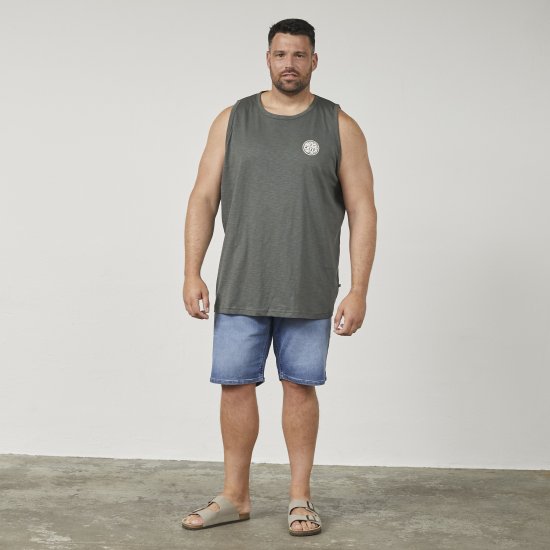 North Latitude 61323 Hihaton Paita Tumma Pölynvihreä - T-paidat - Isot T-paidat 2XL – 14XL