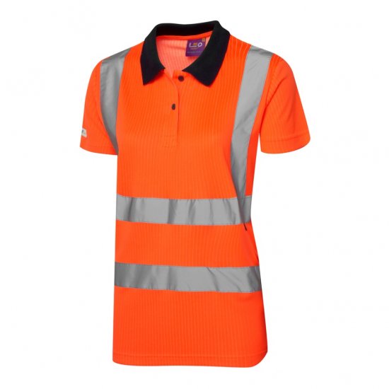 Leo Lana EcoViz Comfort Women's Polo Shirt Orange - Työvaatteet - 