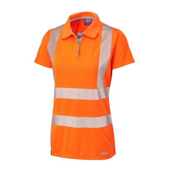 Leo Pippacott EcoViz Performance+ Women's Polo Shirt Orange - Työvaatteet - 