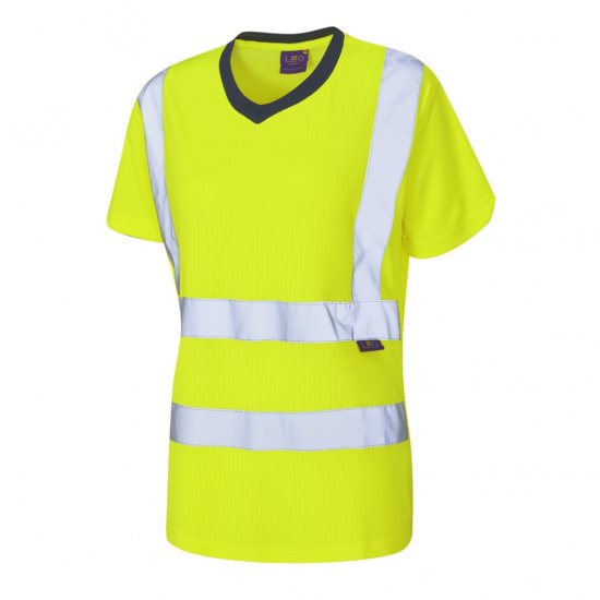 Leo Belstone EcoViz Comfort Women's T-Shirt Yellow - Työvaatteet - 