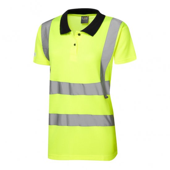 Leo Lana EcoViz Comfort Women's Polo Shirt Yellow - Työvaatteet - 