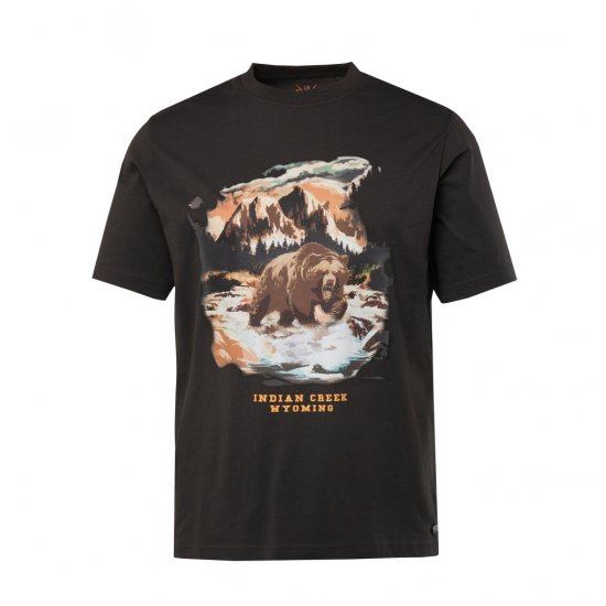 JP1880 T-Shirt Indian Creek Anthracite TALL - MIESTEN VAATTEET MT-6XLT - Pitkien miesten vaatteet