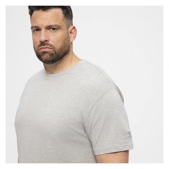 North Latitude T-Shirt O-Neck Grey Melange - T-paidat - Isot T-paidat 2XL – 14XL