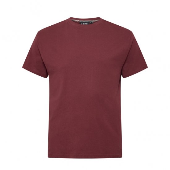 North Latitude T-Shirt O-Neck Bordeaux - T-paidat - Isot T-paidat 2XL – 14XL