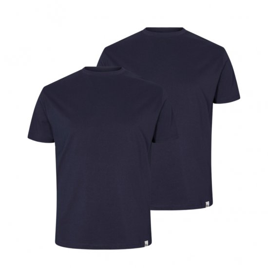 North Latitude Denim 2-Pack T-Shirt Navy Blue - T-paidat - Isot T-paidat 2XL – 14XL
