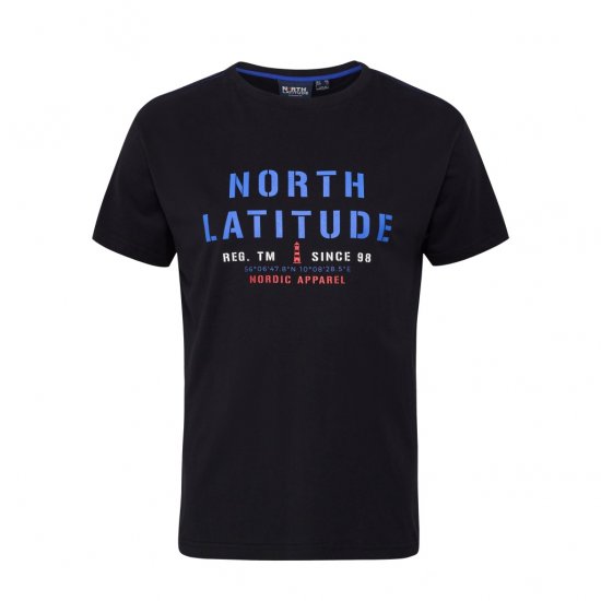 North Latitude Logo T-Shirt Black - T-paidat - Isot T-paidat 2XL – 14XL