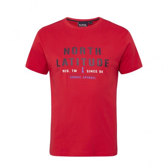 North Latitude Logo T-Shirt Red - T-paidat - Isot T-paidat 2XL – 14XL