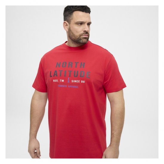 North Latitude Logo T-Shirt Red - T-paidat - Isot T-paidat 2XL – 14XL