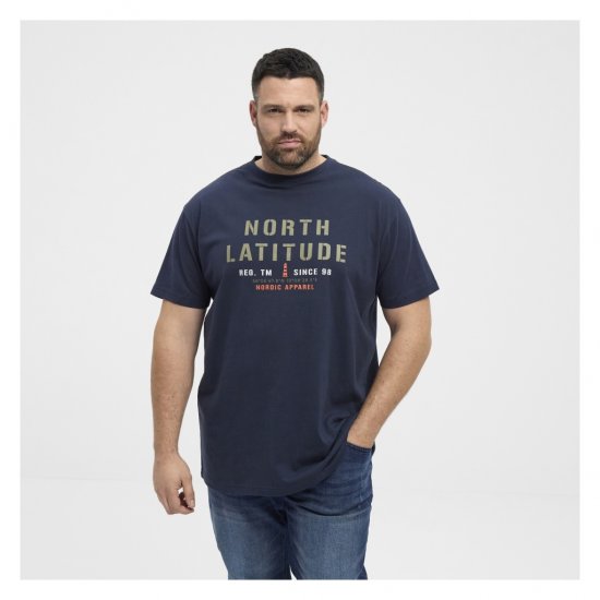 North Latitude Logo T-Shirt Navy - T-paidat - Isot T-paidat 2XL – 14XL