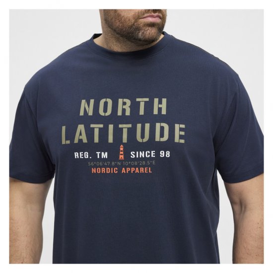 North Latitude Logo T-Shirt Navy - T-paidat - Isot T-paidat 2XL – 14XL