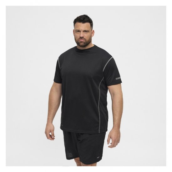 North Latitude Sport Tech T-Shirt Black - T-paidat - Isot T-paidat 2XL – 14XL