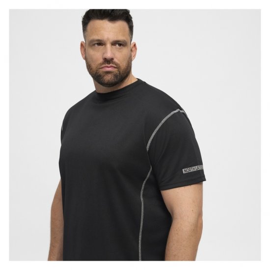 North Latitude Sport Tech T-Shirt Black - T-paidat - Isot T-paidat 2XL – 14XL