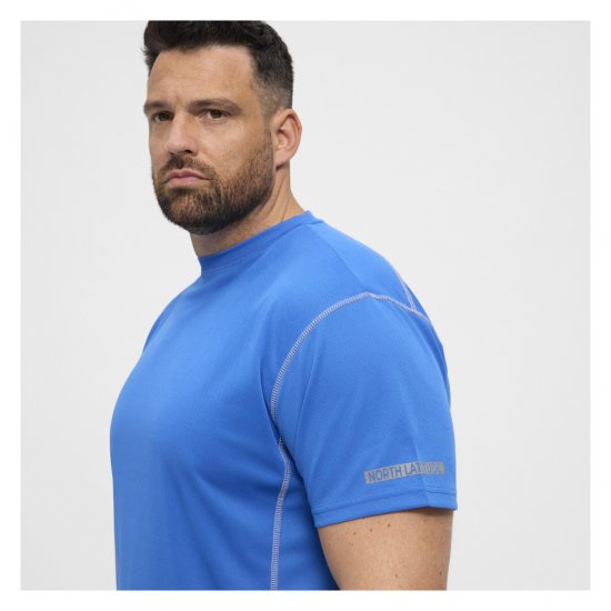 North Latitude Sport Tech T-Shirt Cobolt Blue - T-paidat - Isot T-paidat 2XL – 14XL
