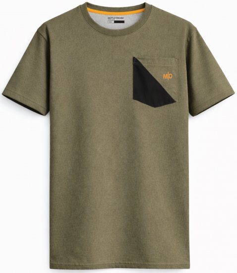 Motley Denim Milan T-paita Tumma khaki - T-paidat - Isot T-paidat 2XL – 14XL