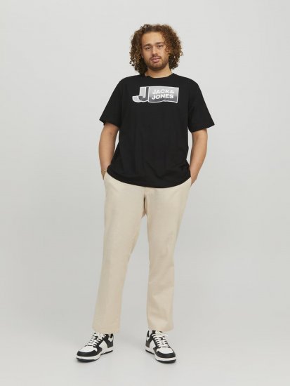 Jack & Jones Logan T-Shirt Black - T-paidat - Isot T-paidat 2XL – 14XL