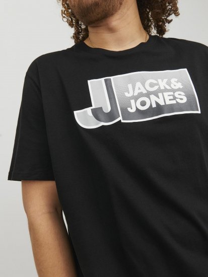 Jack & Jones Logan T-Shirt Black - T-paidat - Isot T-paidat 2XL – 14XL