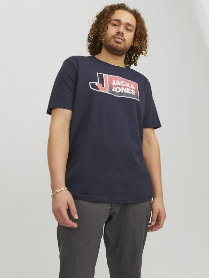 Jack & Jones Logan T-Shirt Navy - T-paidat - Isot T-paidat 2XL – 14XL