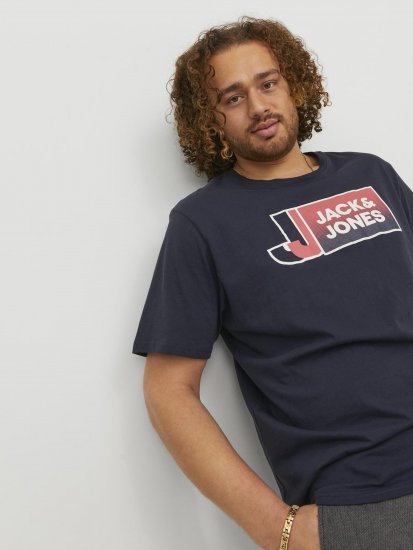 Jack & Jones Logan T-Shirt Navy - T-paidat - Isot T-paidat 2XL – 14XL