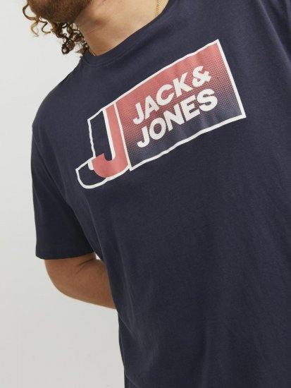 Jack & Jones Logan T-Shirt Navy - T-paidat - Isot T-paidat 2XL – 14XL